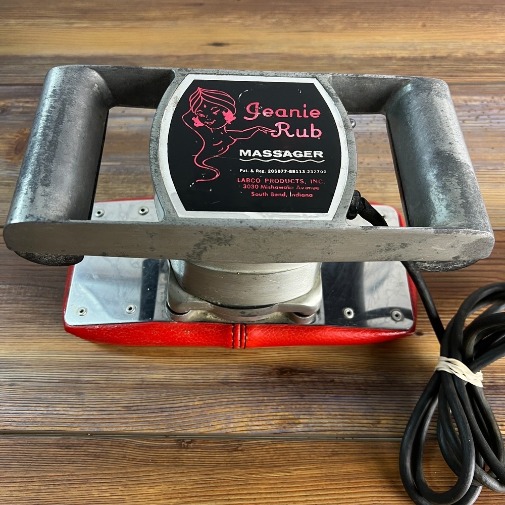 Jeanie Rub Morfam Professional Full Body Massager Single Speed Labco USA Red